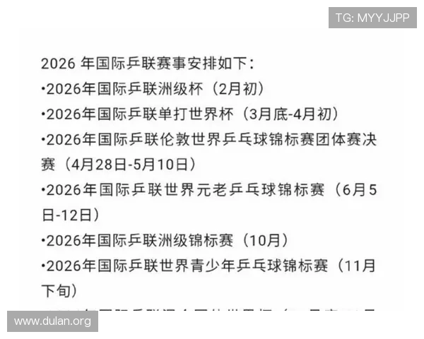 2026年世界杯比赛时间及乒乓球赛事时间安排，最新资讯全掌握